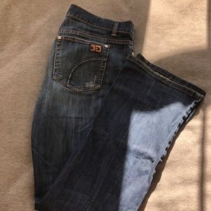Joe’s Bootcut/mini flare distressed jeans